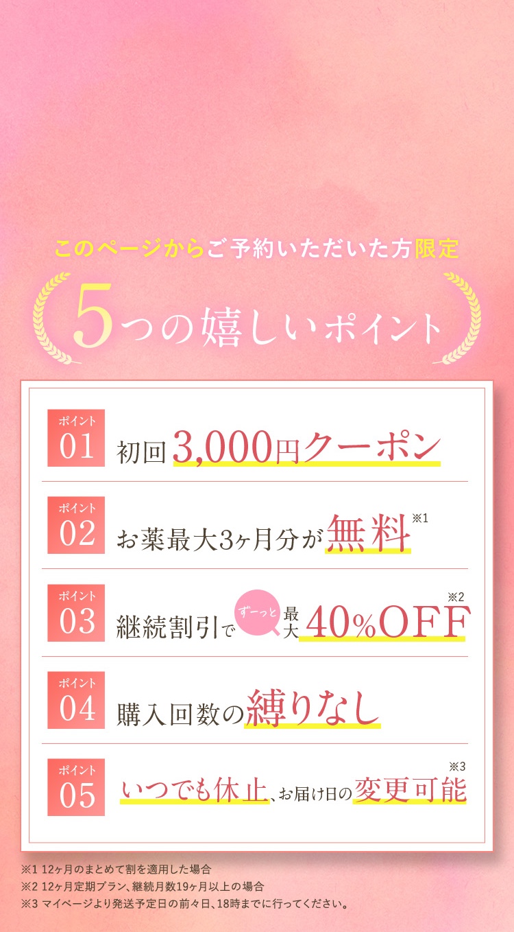  6大特典