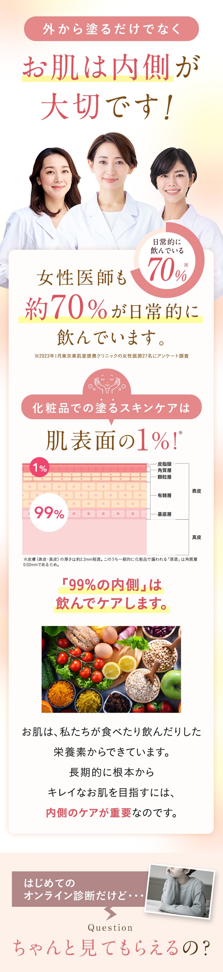 くすみも感じない！明るい！毎日化粧のノリがいい！
