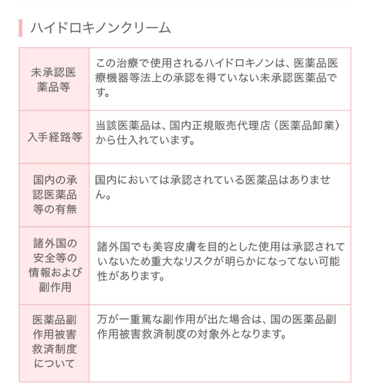 ハイドロキノンクリーム