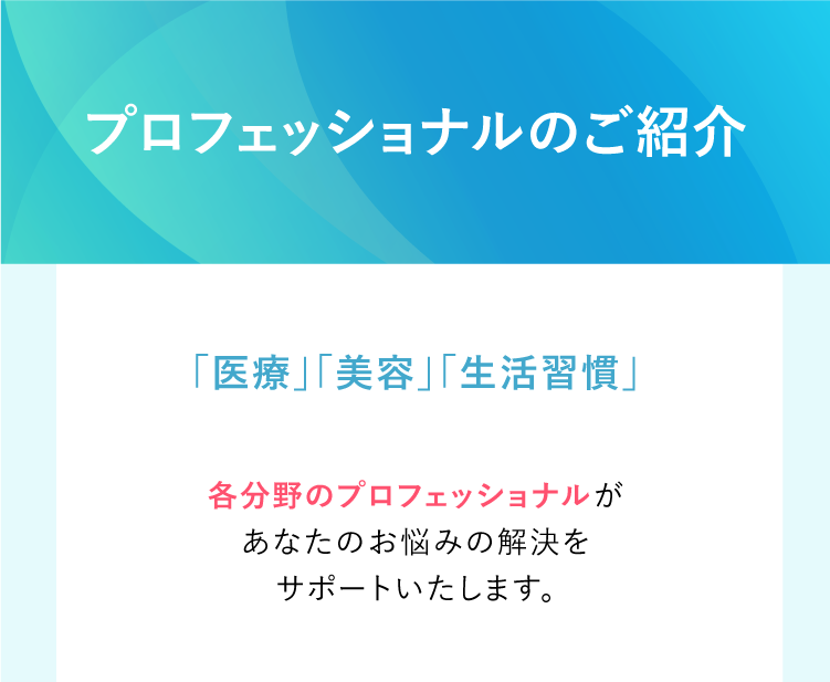 プロフェッショナルのご紹介