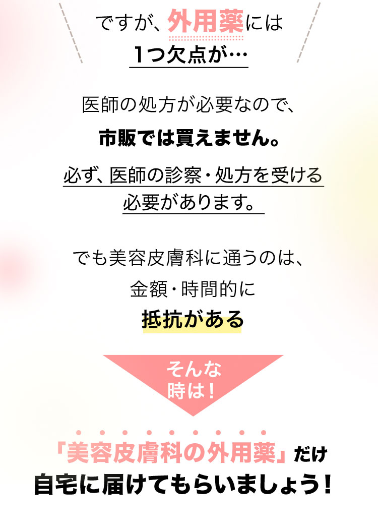 ですが、美容内服には１つ欠点が…