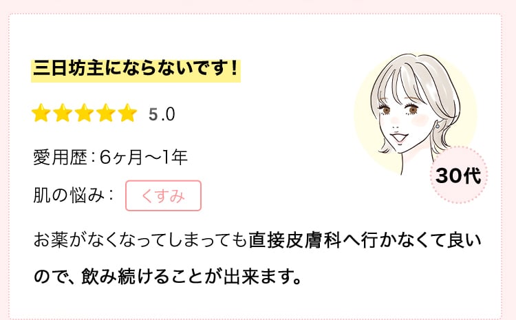 三日坊主にならないです！