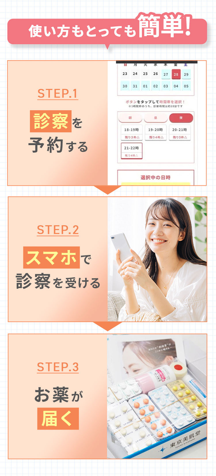 使い方もとっても簡単!